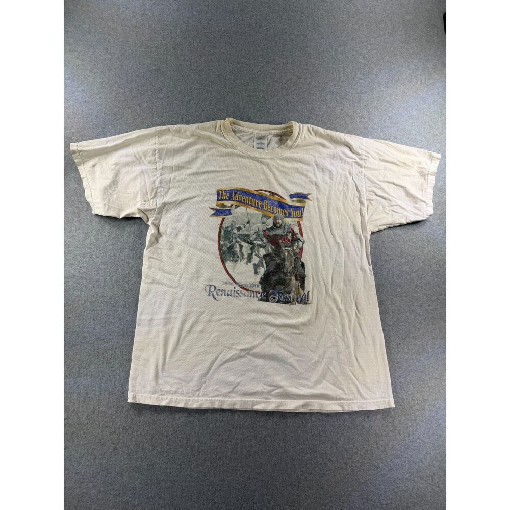 Vintage 2006 Michigan Renaissance Festival Adventure Becomes You XL T-Shirt